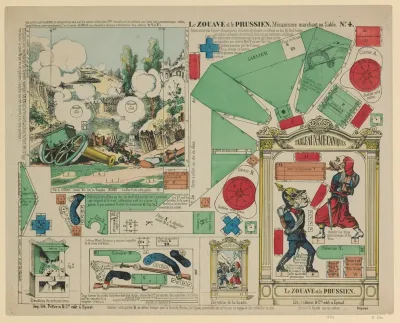 Mecanisme Marchant Au Sable N 4 Le Zouave Et Le Prussien