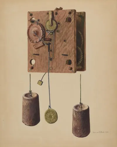 Mechanism Of Eli Terry Clock