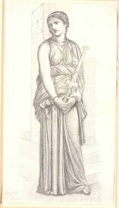 Medea Med Svaerdet I Handen Hel Figur