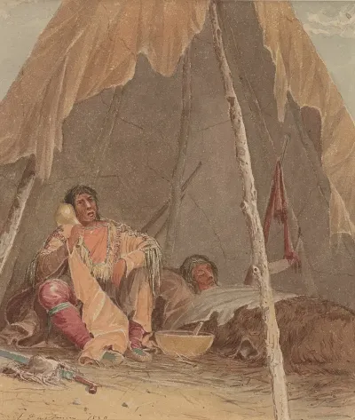 Medicine Man Curing A Patient