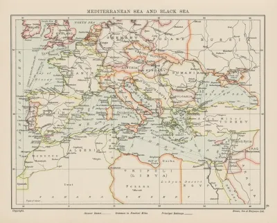 Mediterranean Sea And Black Sea