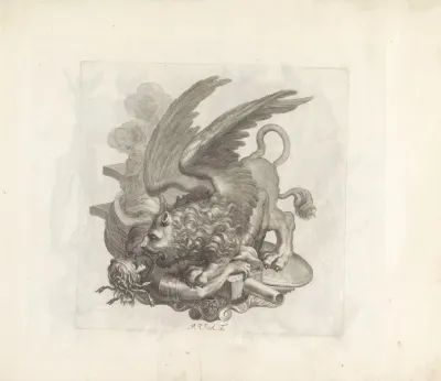 Medusa Verpletterd Door De Leeuw Van Sint Marcus