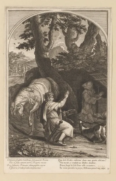 Meeting Between Saint Bruno And Comte Roger