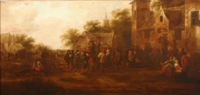 Meeting In Front Of The Tavern