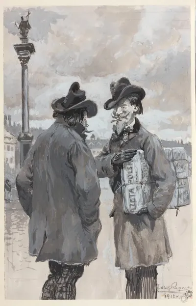 Meeting Of Painters Under The Sigismunds Column