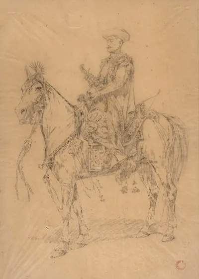 Mehmed Ii On Horseback Study For The Painting Entry Of Mehmed Ii Into Constantinople