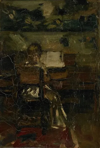 Meisje Aan De Piano