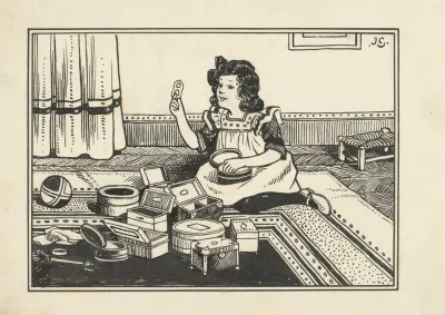 Meisje Haalt Een Krakeling Uit Een Trommel