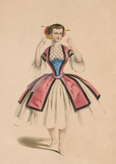 Melle Caroline Dans Le Ballet Du Cheval De Bronze