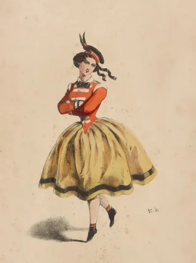 Melle Legrain Dans Le Corsaire Theatre De Lopera