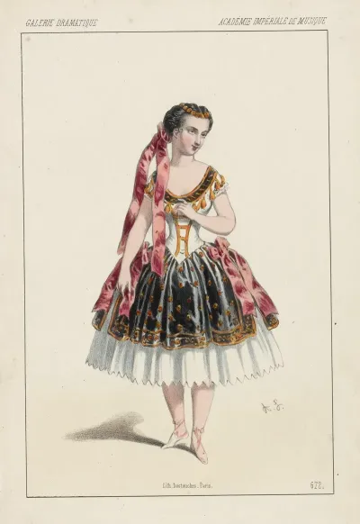 Melle Rosati Dans Les Boucaniers Ballet Du 2e Acte
