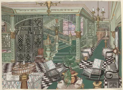 Melrose Hotel Lobby 1880