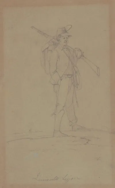 Member Of The 6th Ky Louisville Legion Near Stone River Murfreesboro Nov 6 1862