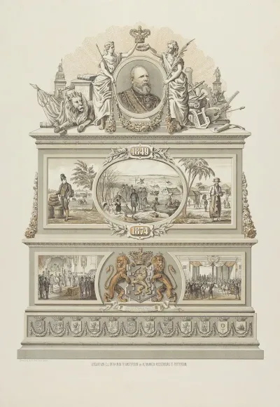 Memorial Plaque For The 25th Anniversary Of King William Iiis Reign