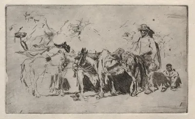 Men And Donkeys Rome