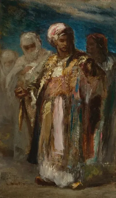 Men In Oriental Costumes
