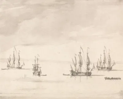 Men Of War Off Sheerness