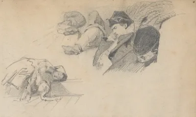 Men Sleeping On Deck Of Ship