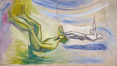 Men Turning Towards The Sun