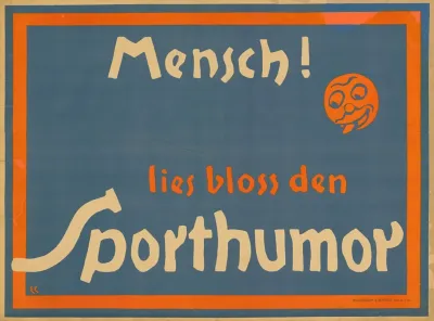 Mensch Lies Bloss Den Sporthumor