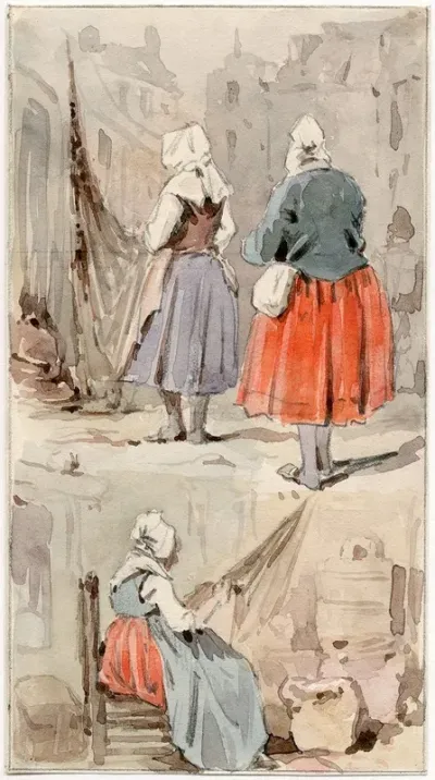 Mensen In Klederdracht Uit Omgeving Van Boulogne 4