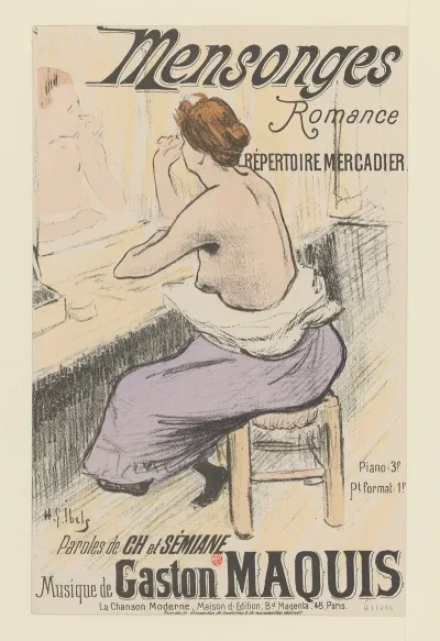 Mensonges Romance Repertoire Mercadier Paroles De Ch Et Semiane Musique De Gaston Maquis