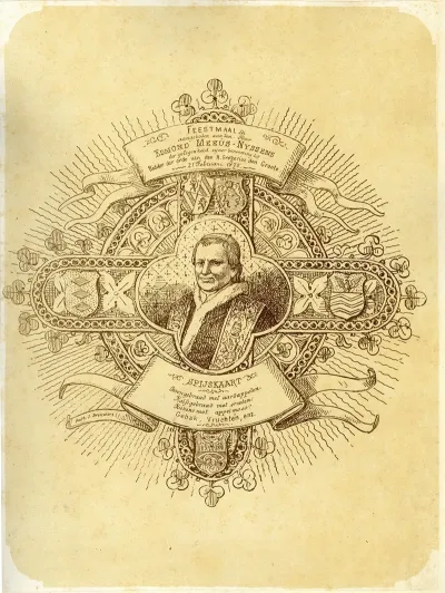 Menu Voor Het Feestmaal Voor Edmond Meeus