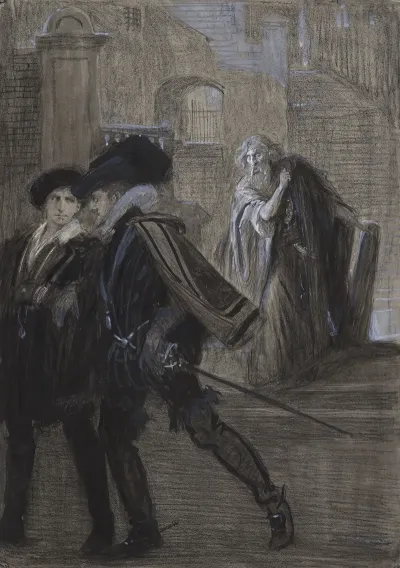 Merchant Of Venice Iii 1 As Acted At The Garrick Theatre Arthur Bourchier Shylock