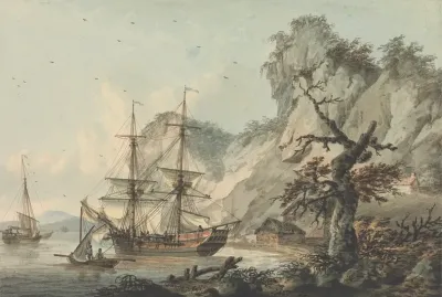 Merchant Ship Off Shore