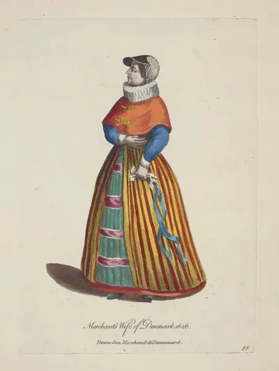 Merchants Wife Of Denmark 1626 Femme Dun Marchand De Dannemarck