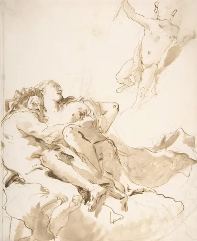Mercury Appearing To A Marine Deity And A Nymph