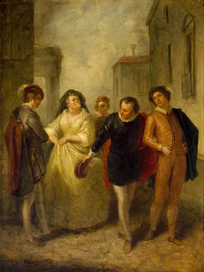 Mercutio Bidding Farewell To Juliets Nurse
