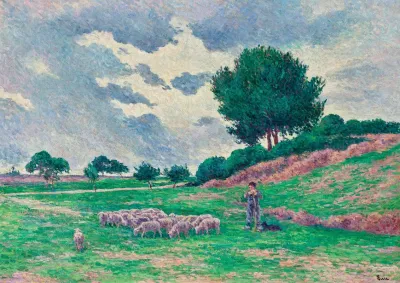 Mereville Le Troupeau De Moutons
