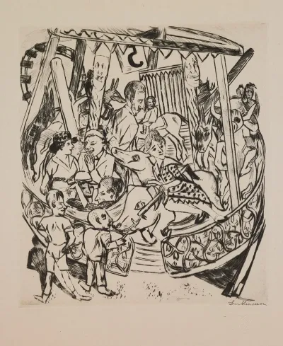 Merry Go Round Plate 7 From The Portfolio Annual Fair