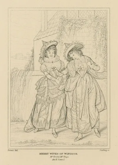 Merry Wives Of Windsor Act 2 Scene 1 Mrs Page Mrs Ford Comparing Letters