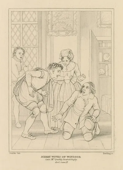 Merry Wives Of Windsor Caius Mrs Quickly Simple Rugby Act I Scene Iv