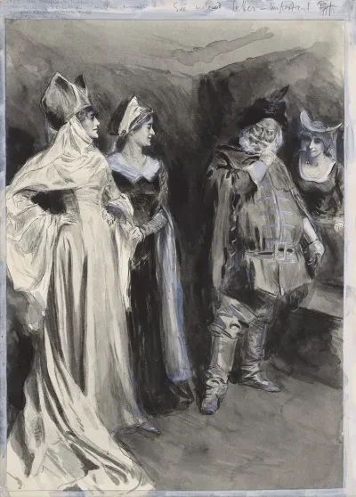 Merry Wives Of Windsor Miss Ellen Terry As Mistress Page Margaret Kendal As Mistress Ford