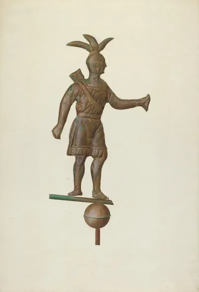 Metal Indian Weather Vane