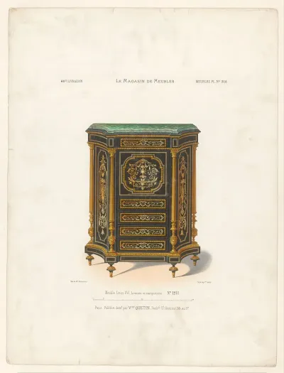 Meuble Louis Xvi Bronzes Et Marqueterie