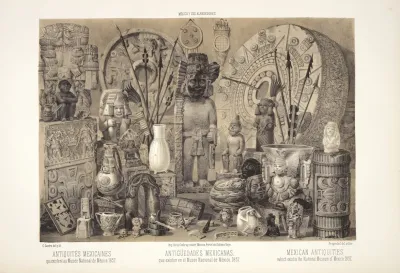 Mexican Antiquities Which Exist In The National Museum Of Mexico 1857