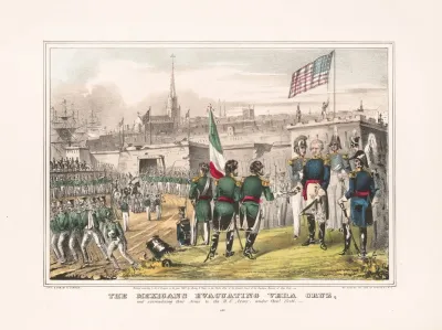 Mexicans Evacuating Vera Cruz And Surrendering Their Arms To The U S Army Under General Scott