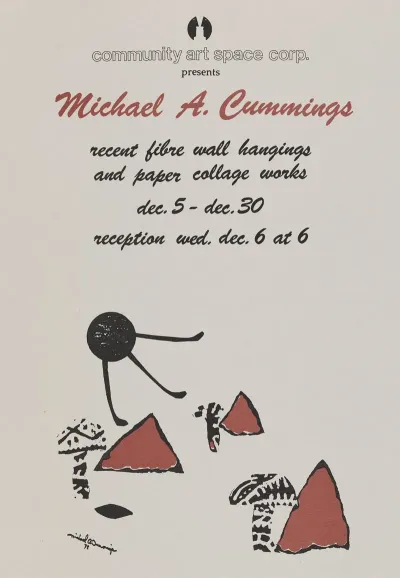 Michael A Cummings Recent Fibre Wall Hangings And Paper Collage Works At Community Art Space Corp