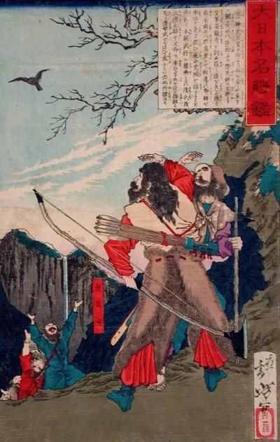 Michi No Omi No Mikoto Following A Crow To The Enemys Lair