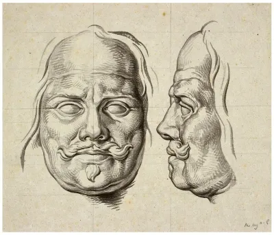 Michiel Adr De Ruyter En Face En En Profil Sculptuur