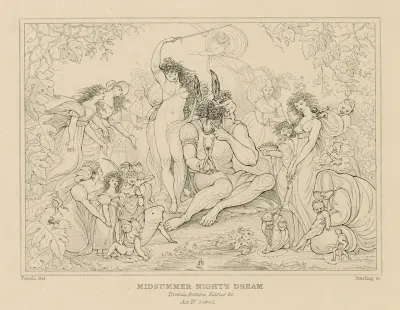 Midsummer Nights Dream Titania Bottom Fairies C Act Iv Scene I