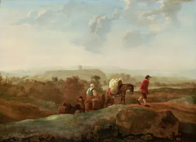 Migrating Peasants In A Southern Landscape