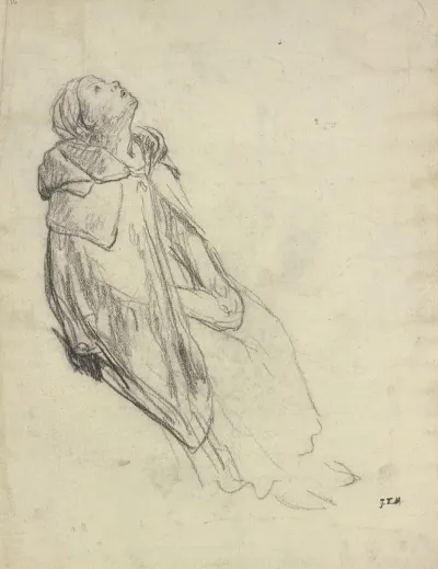 Migratory Birds Sitting Woman