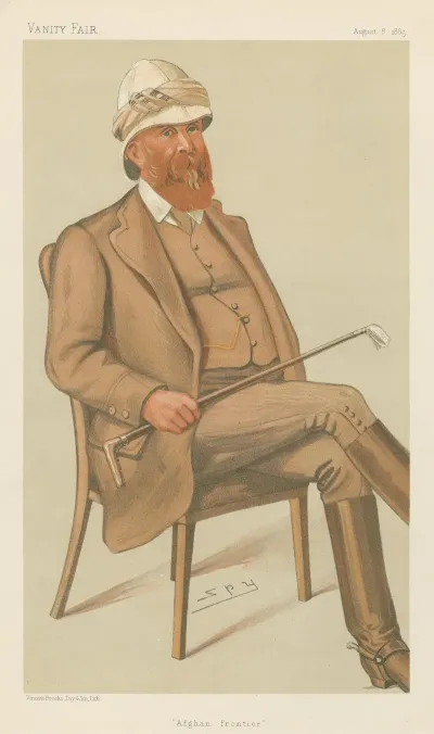 Military And Navy Afghan Frontier Major General Sir Peter Stark Lumsden August 8 1885