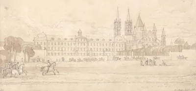 Military School And Abbey Church Of St Stephen At Caen