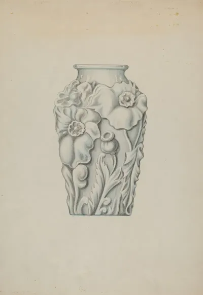 Milk Glass Vase